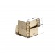 DOUBLE ACTING FOLDING SCREEN HINGE 60x30 / GOLD